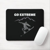 Tapis De Souris Conception cool de snowboard (Avec souris)
