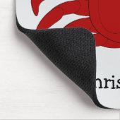 Tapis De Souris Conception Crabe Rouge (Coin)
