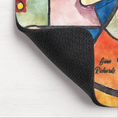 Tapis De Souris Conception cubiste (Coin)