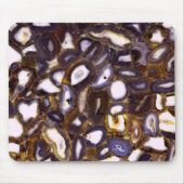 Tapis De Souris Conception d'Agate blanc Brown violet (Devant)
