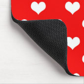 Tapis De Souris Conception d'amour à cœur rouge  (Coin)
