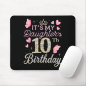 Tapis De Souris Conception d'anniversaire papillon (Avec souris)