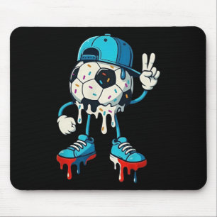 Tapis De Souris Conception d'art de rue cool main de paix Ll footb