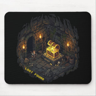 Tapis De Souris Conception d'art pixel de donjon fantastique avec 