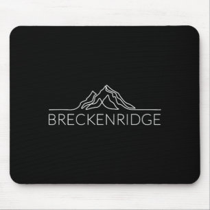 Tapis De Souris conception d'athlète rétro de ski de Breckenridge