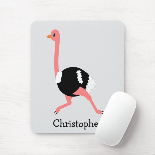 Tapis De Souris Conception d'autruche (Avec souris)