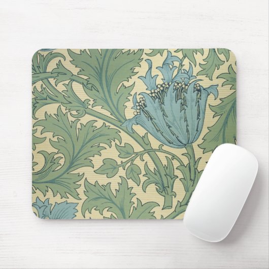 Tapis De Souris Conception de "anémone" (textile) (Avec souris)