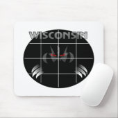 Tapis De Souris Conception de blaireau d'état du Wisconsin (Avec souris)