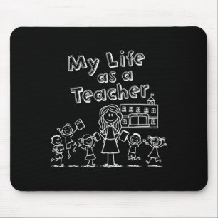 Tapis De Souris Conception de bonhomme allumette Éducation ma vie