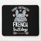 Tapis De Souris Conception de bouledogue pour un propriétaire de F (Devant)