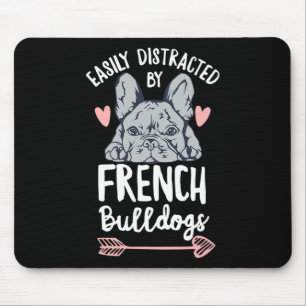 Tapis De Souris Conception de bouledogue pour un propriétaire de F
