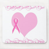 Tapis De Souris Conception de cancer du sein (Devant)