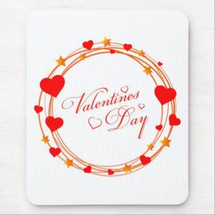 Tapis De Souris Conception de cercle de la Saint-Valentin-25695