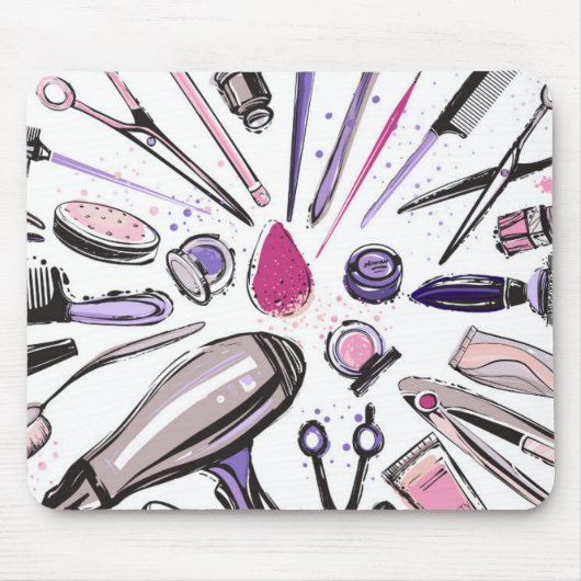 Tapis De Souris Conception de cercle de maquillage (Devant)