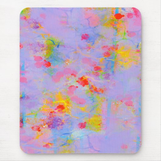 Tapis De Souris Conception de champ Fleur sauvage Abstrait (Devant)