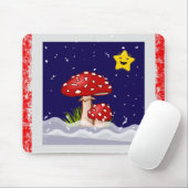 Tapis De Souris conception de champignons de Noël (Avec souris)