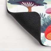 Tapis De Souris Conception de champignons et d'arbres (Coin)