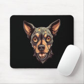 Tapis De Souris Conception de chien zombie Halloween drôle 2 (Avec souris)