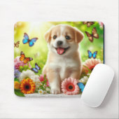 Tapis De Souris Conception de chiot (Avec souris)