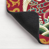 Tapis De Souris Conception de cigogne et dragon chinois (Coin)