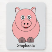 Tapis De Souris Conception de cochon (Devant)