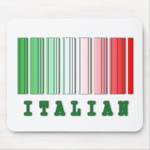 Tapis De Souris conception de code-barres italien