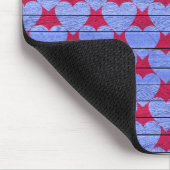 Tapis De Souris Conception de coeur en bois pourpre (Coin)