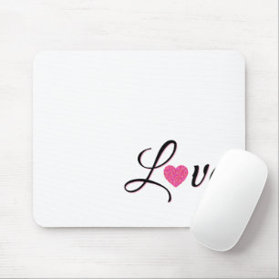 Tapis De Souris Conception de cœur pointillé minimal