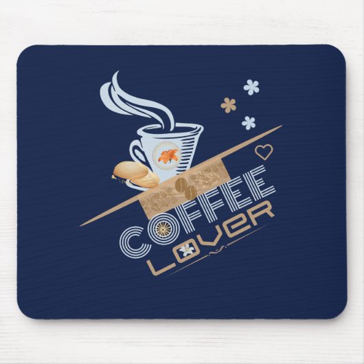 Tapis De Souris Conception de Coffee Lover (Devant)