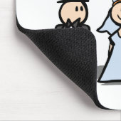 Tapis De Souris Conception de couples de "jour du mariage" (Coin)