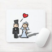 Tapis De Souris Conception de couples de "jour du mariage" (Avec souris)