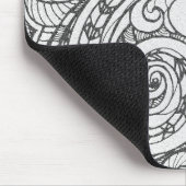 Tapis De Souris Conception de couverture de doodle d'art occupé pe (Coin)