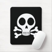 Tapis De Souris Conception de crâne de pirate (Avec souris)