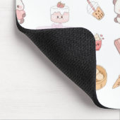 Tapis De Souris Conception de dessert friandises rose mignon (Coin)