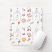 Tapis De Souris Conception de dessert friandises rose mignon (Avec souris)