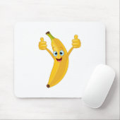 Tapis De Souris Conception de dessin animé de banane (Avec souris)
