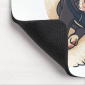 Tapis De Souris Conception de dessin animé de chiot Pitbull mignon (Coin)