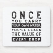 Tapis De Souris Conception de devis de sagesse - Valeur de chaque (Devant)