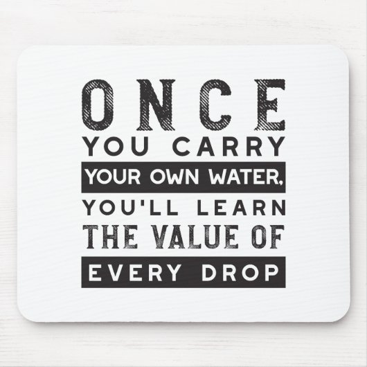 Tapis De Souris Conception de devis de sagesse - Valeur de chaque (Devant)