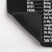 Tapis De Souris Conception de dos de code de messagerie de senior (Coin)