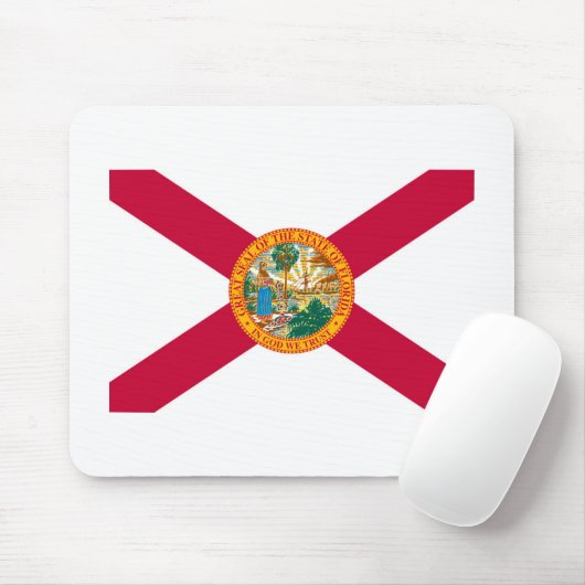 Tapis De Souris Conception de drapeau d'état de la Floride (Avec souris)