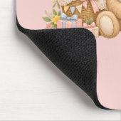 Tapis De Souris Conception de fête de nounours mignon (Coin)