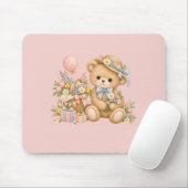 Tapis De Souris Conception de fête de nounours mignon (Avec souris)