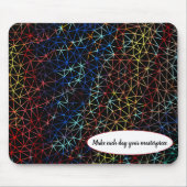 Tapis De Souris Conception de fil abstrait avec devis (Devant)