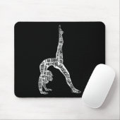 Tapis De Souris Conception de filles acrobatiques de cheerleading (Avec souris)