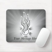 Tapis De Souris Conception de flamme de colombe de Saint-Esprit (Avec souris)