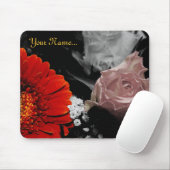 Tapis De Souris Conception de fleurs neutre (Avec souris)
