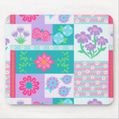 Tapis De Souris Conception de fleurs vibrantes en fleurs (Devant)