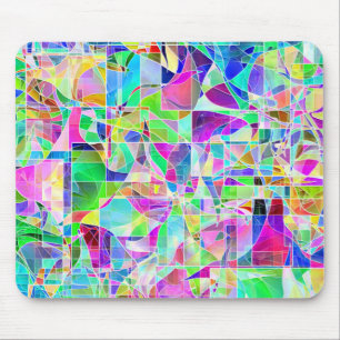 Tapis De Souris Conception de fragments colorés mignons
