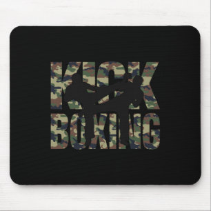 Tapis De Souris Conception de grunge de kickboxing Combat entre de